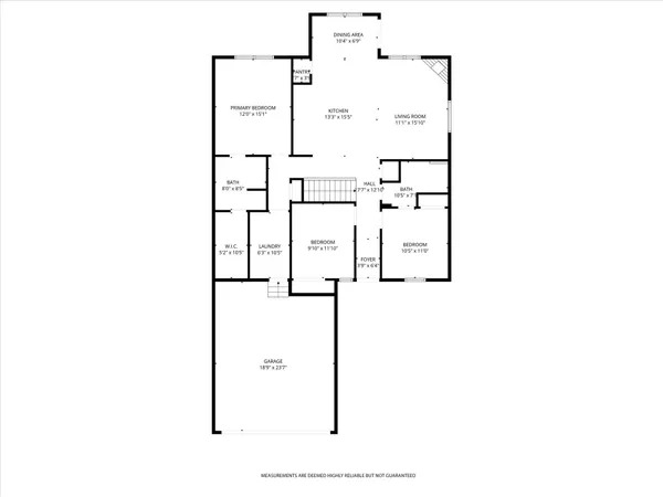 a picture of a bench in room