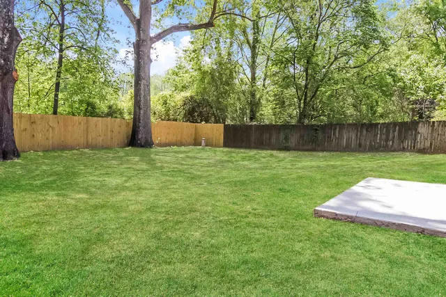 a view of a back yard