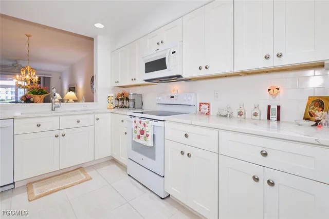 a view of a room with windows