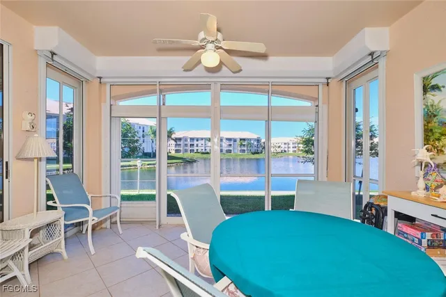 a view of a livingroom with furniture and windows