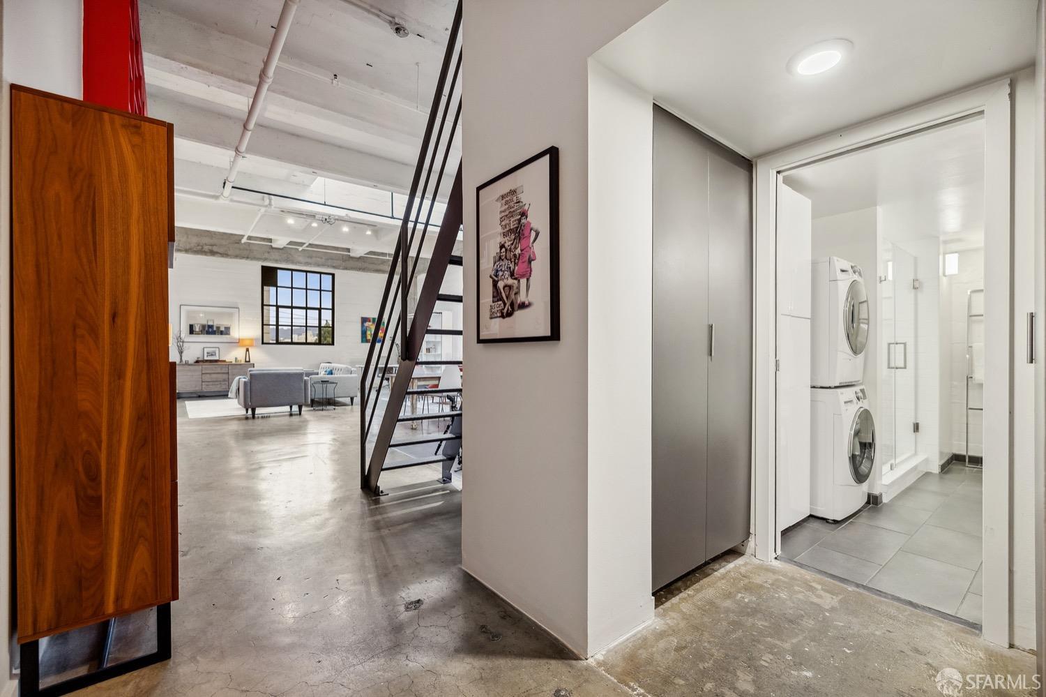 247 4th Street, Unit 406 Oakland, CA 94607 - Photo 4 of 46 workspace with wooden floor and windows