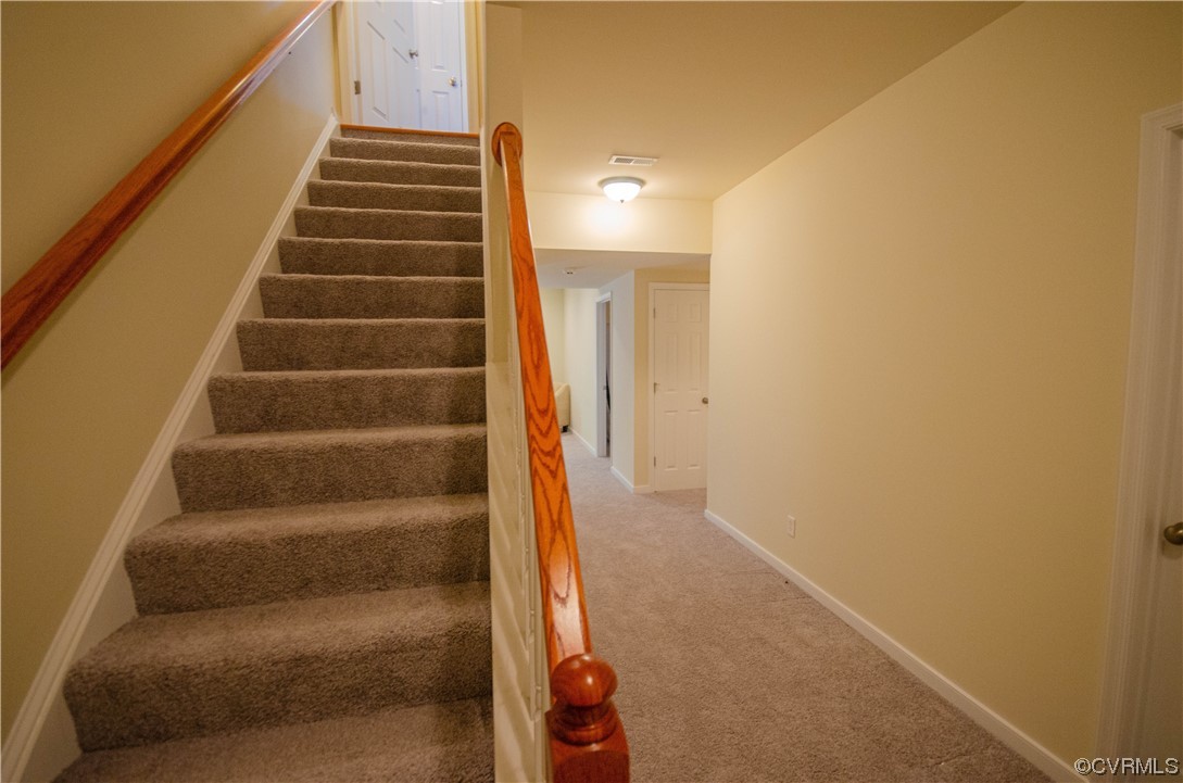 14385 Forest Row Trail Midlothian, VA 23112 - Photo 17 of 37 Staircase to walk-out basement