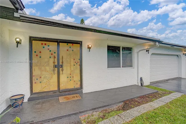 a front view of a house