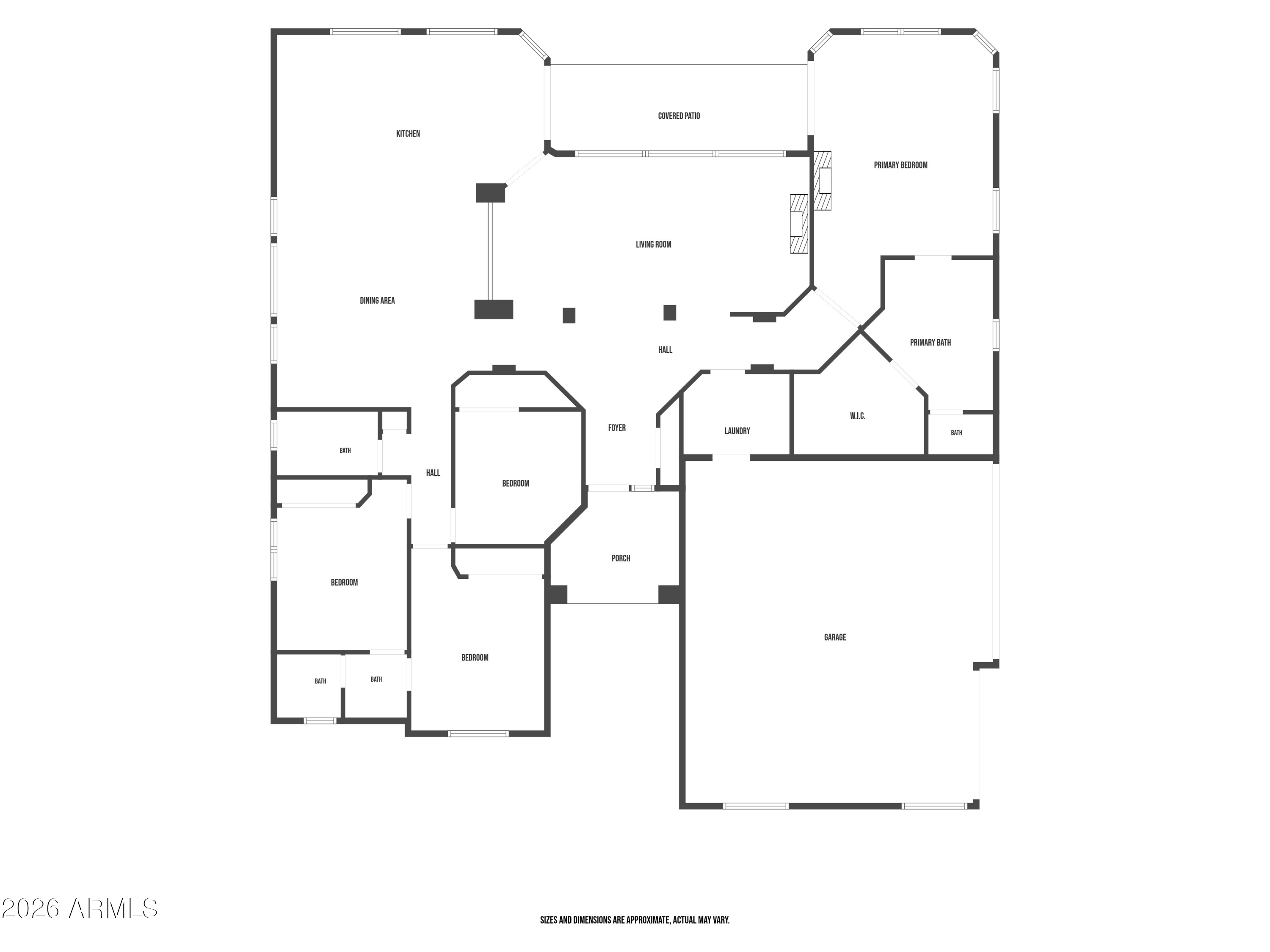 14604 East Peak View Road Scottsdale, AZ 85262 - Photo 55 of 55 a picture of a floor plan