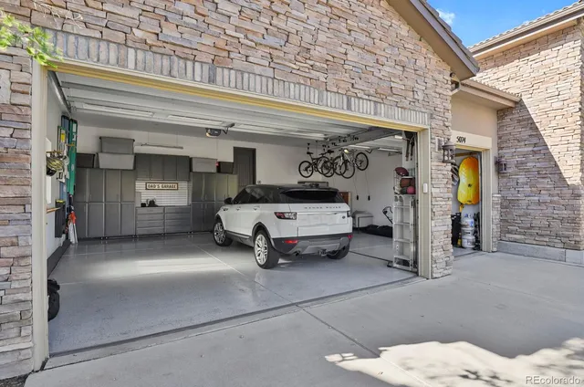 a car parked in front of building