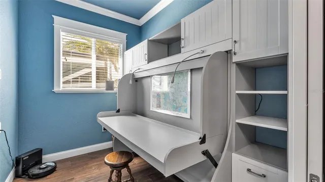 a room with storage and utility