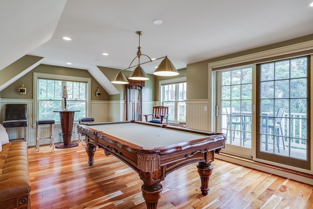 43 Boulder Ridge Plymouth, MA 02360 - Photo 31 of 42 a room with wooden floor pool table and windows