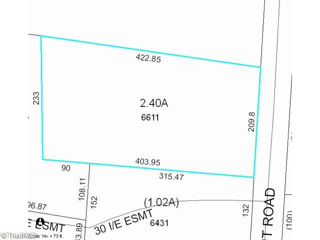3124 New Cut Road Lexington, NC 27292 - Photo 2 of 9 Land/Lot. Lot dimensions per Davidson County GIS.