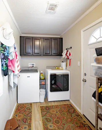 a room with storage and utility