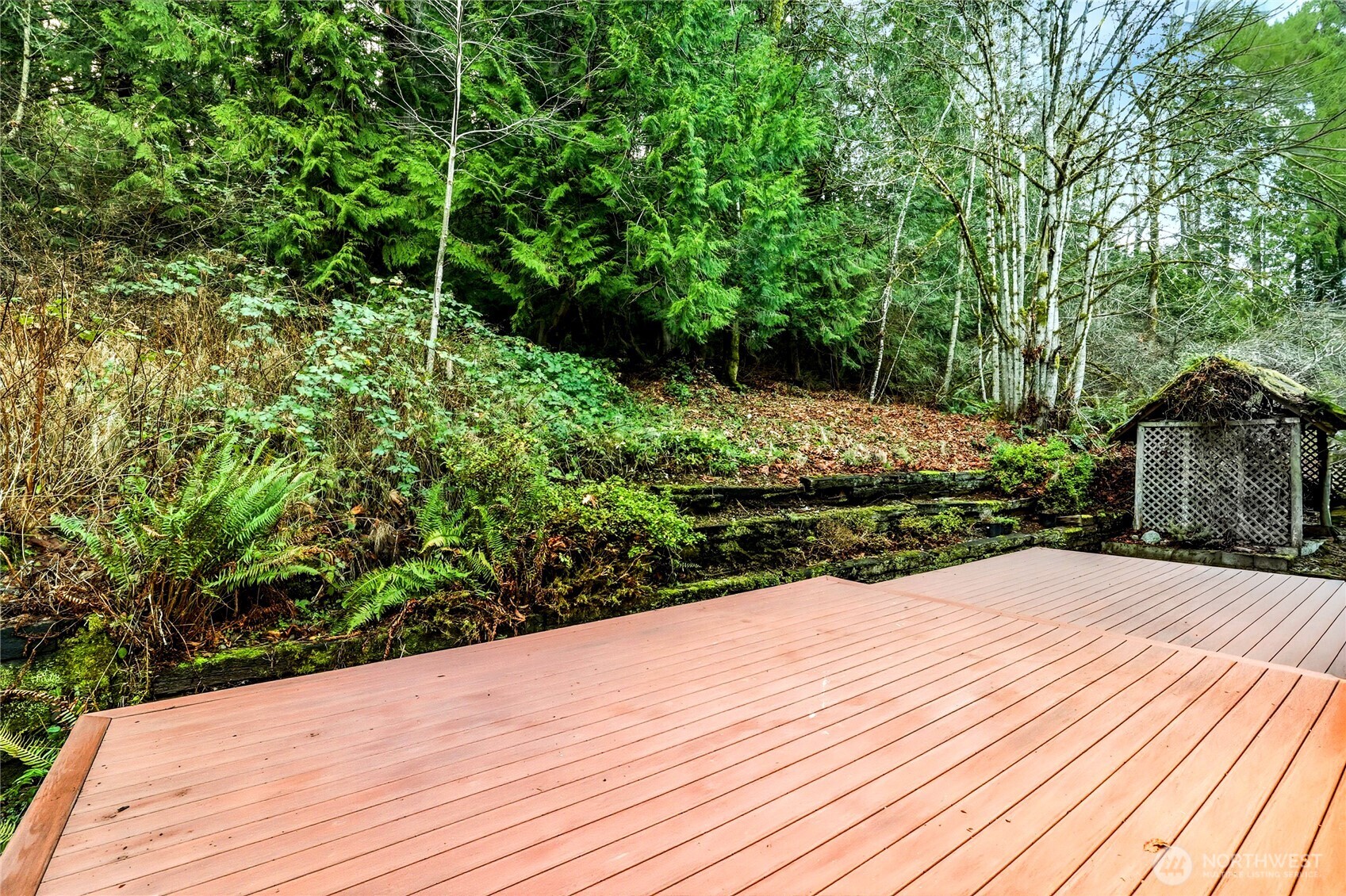 15121 Cedar Grove Road Northeast Poulsbo, WA 98370 - Photo 32 of 40 a view of backyard with green space