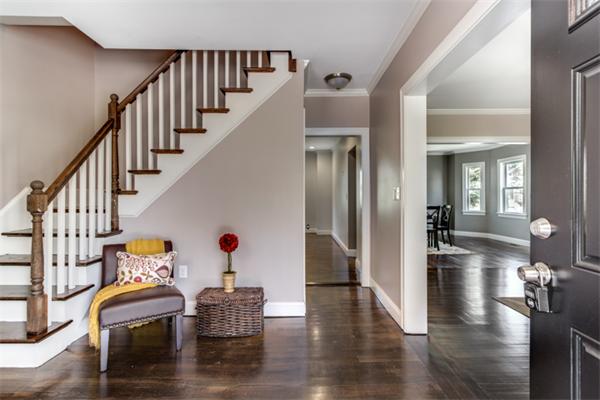 57 Creeley Road Belmont, MA 02478 - Photo 2 of 13 a dining room with wooden floor table and chairs