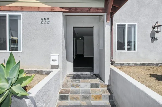 a view of a entryway door of the house