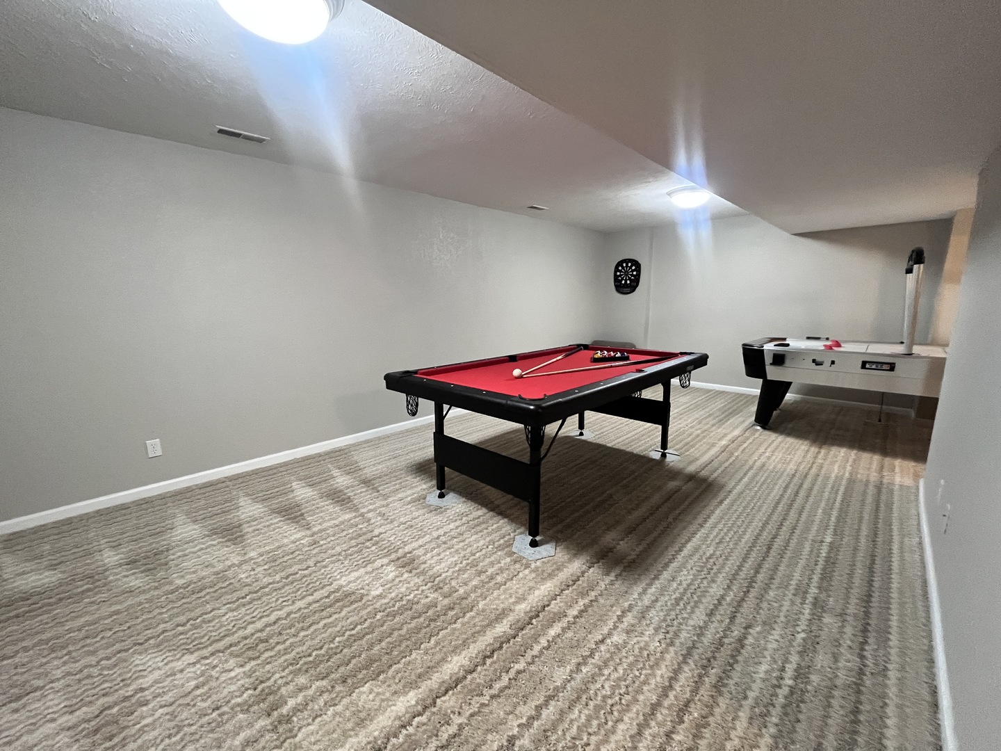 5488 Tick Ridge Road Grand Chain, IL 62941 - Photo 42 of 47 a room with pool table and wooden floor