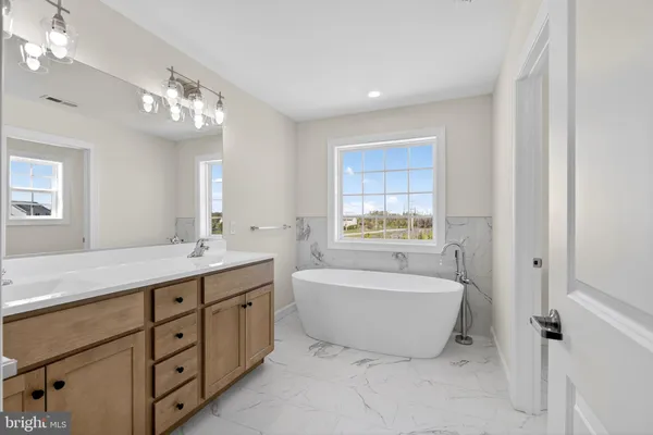 a view of a room that has a window in it