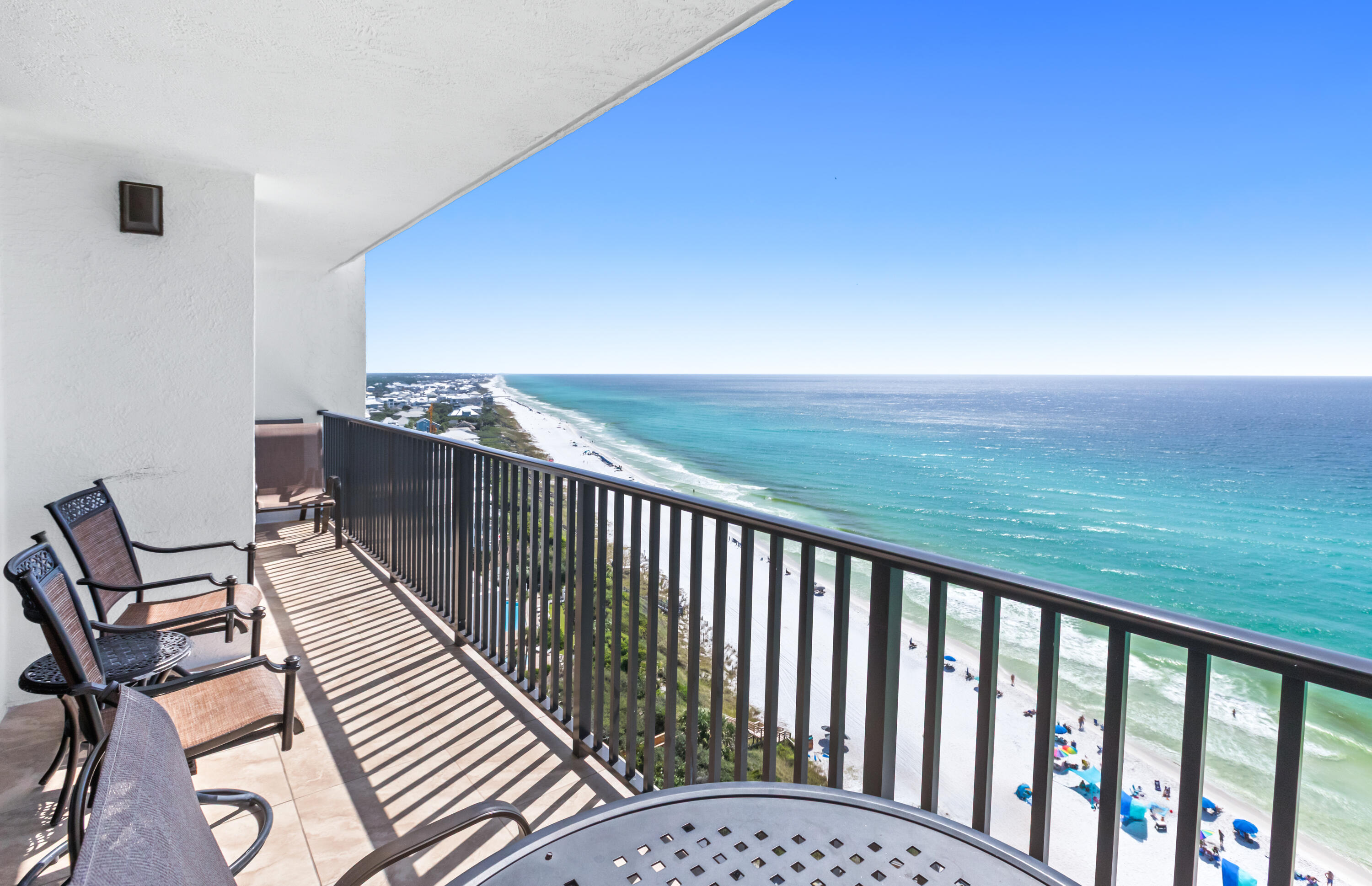 4100 East County Highway 30A, Unit 1604 Santa Rosa Beach, FL 32459 - Photo 1 of 43 a balcony with wooden floor