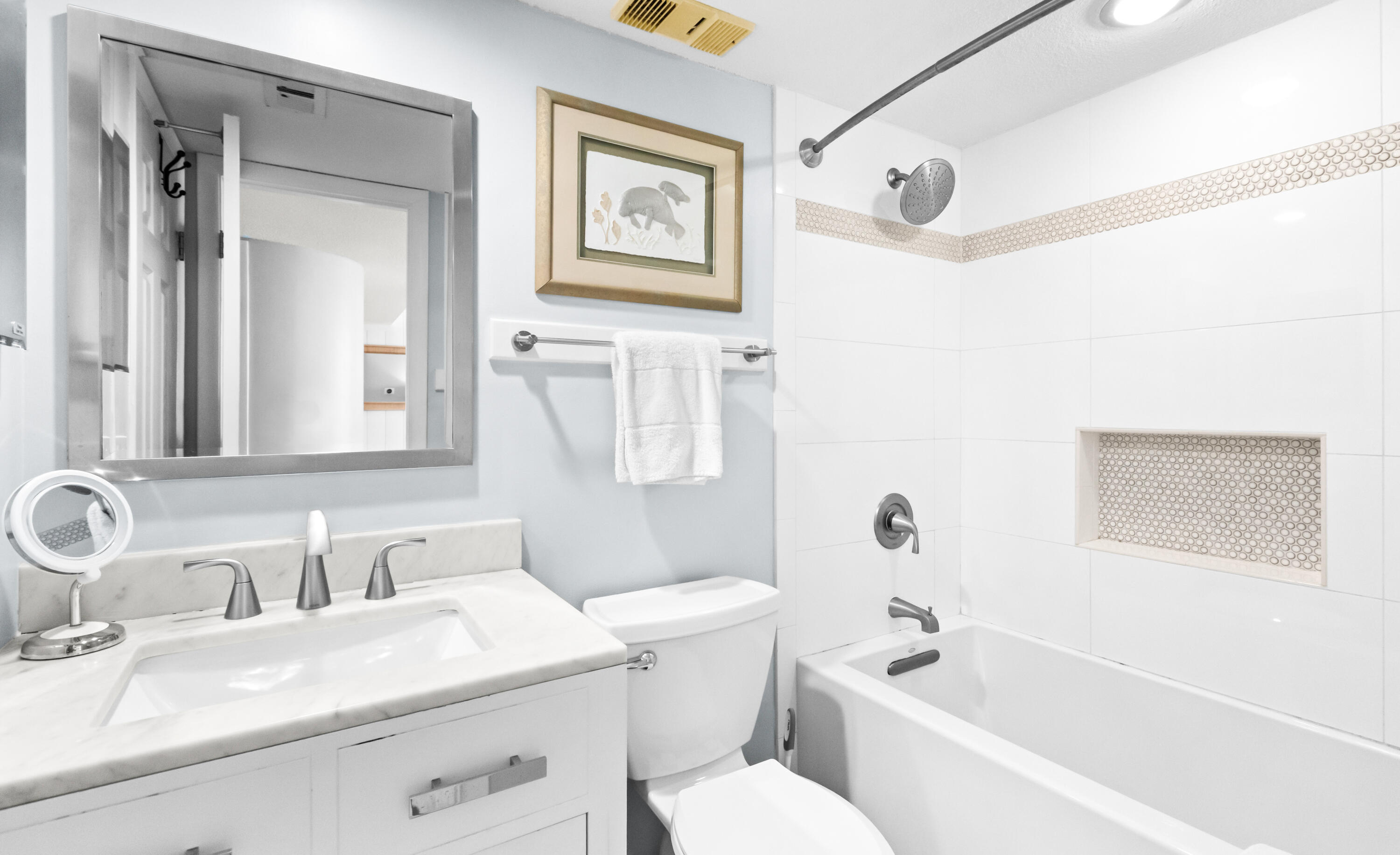 4100 East County Highway 30A, Unit 1604 Santa Rosa Beach, FL 32459 - Photo 25 of 43 a bathroom with a sink a toilet and a bathtub