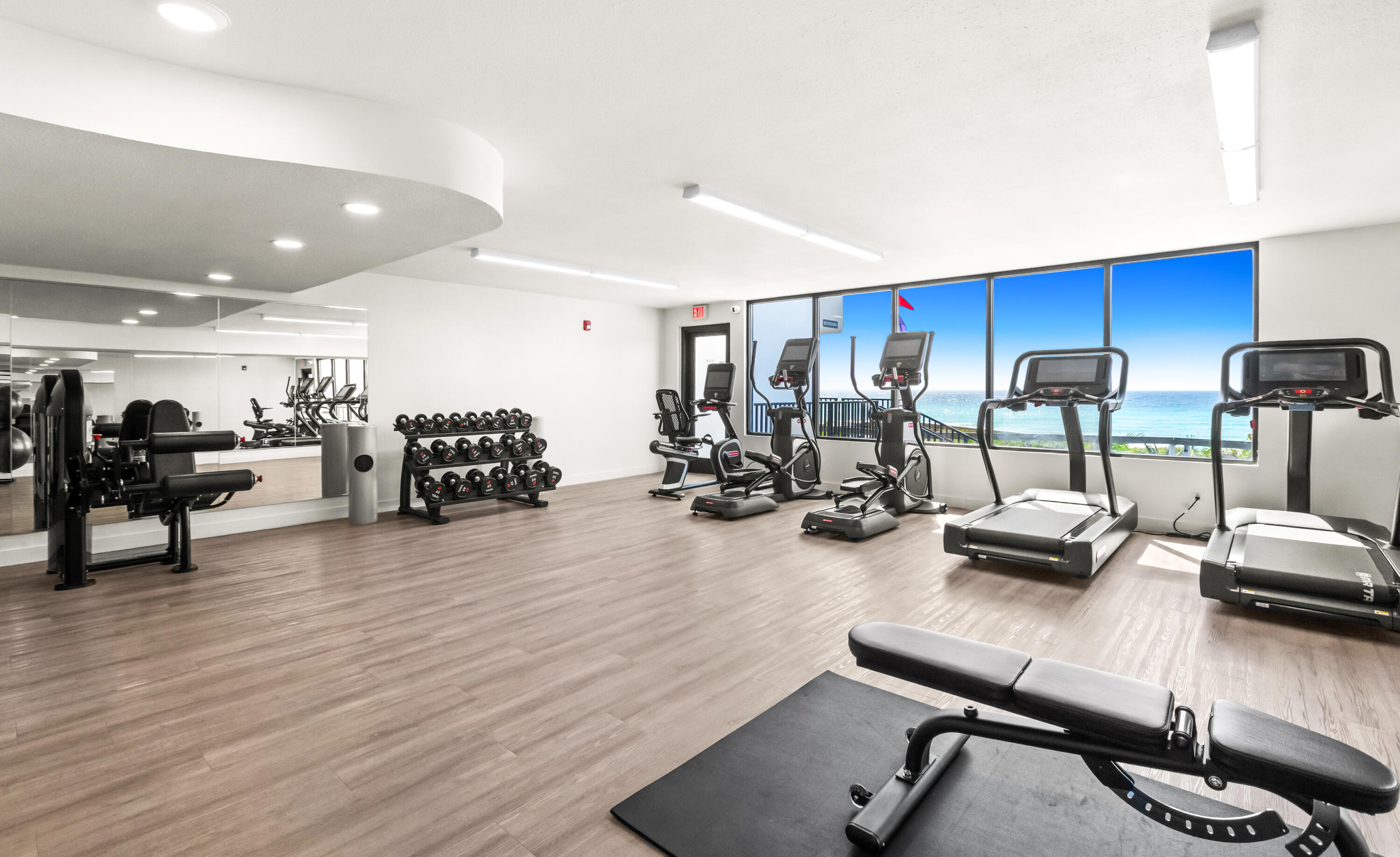 4100 East County Highway 30A, Unit 1604 Santa Rosa Beach, FL 32459 - Photo 28 of 43 a view of a room with gym equipment