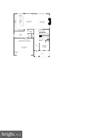 a picture of a room with a bench