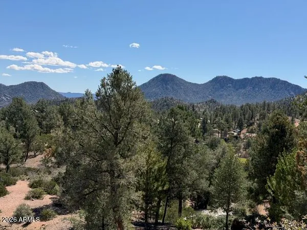 a view of a city with mountain