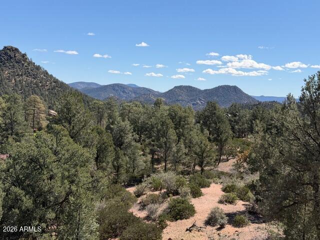 704 South Prestwick, Unit 140 Payson, AZ 85541 - Photo 40 of 59 a view of a town with mountains in the background