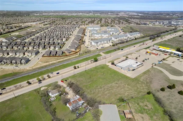 an aerial view of a city