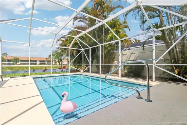 a view of a swimming pool