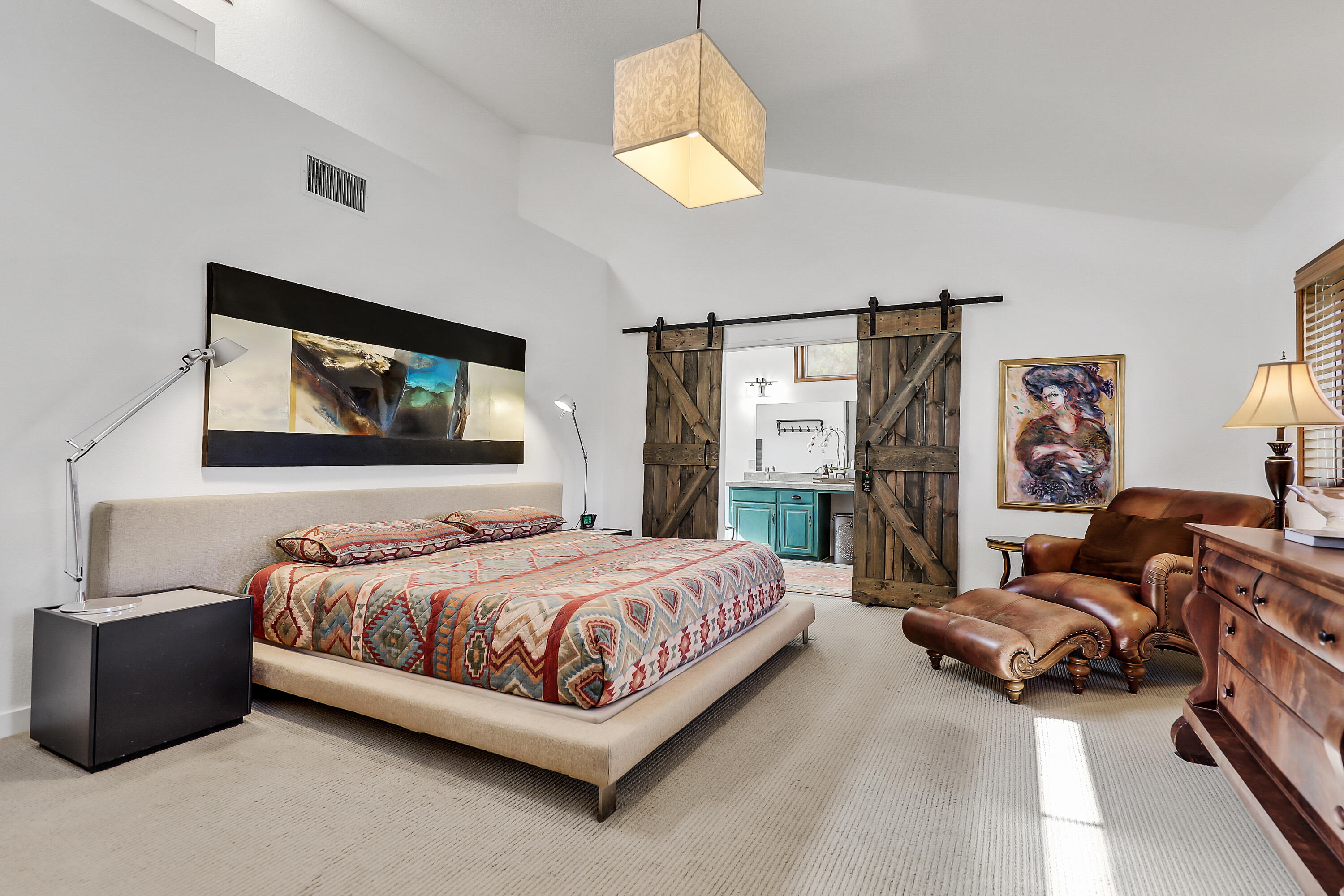 60195 Hop Patch Spring Road Mountain Center, CA 92561 - Photo 18 of 50 a bedroom with a bed couch and window