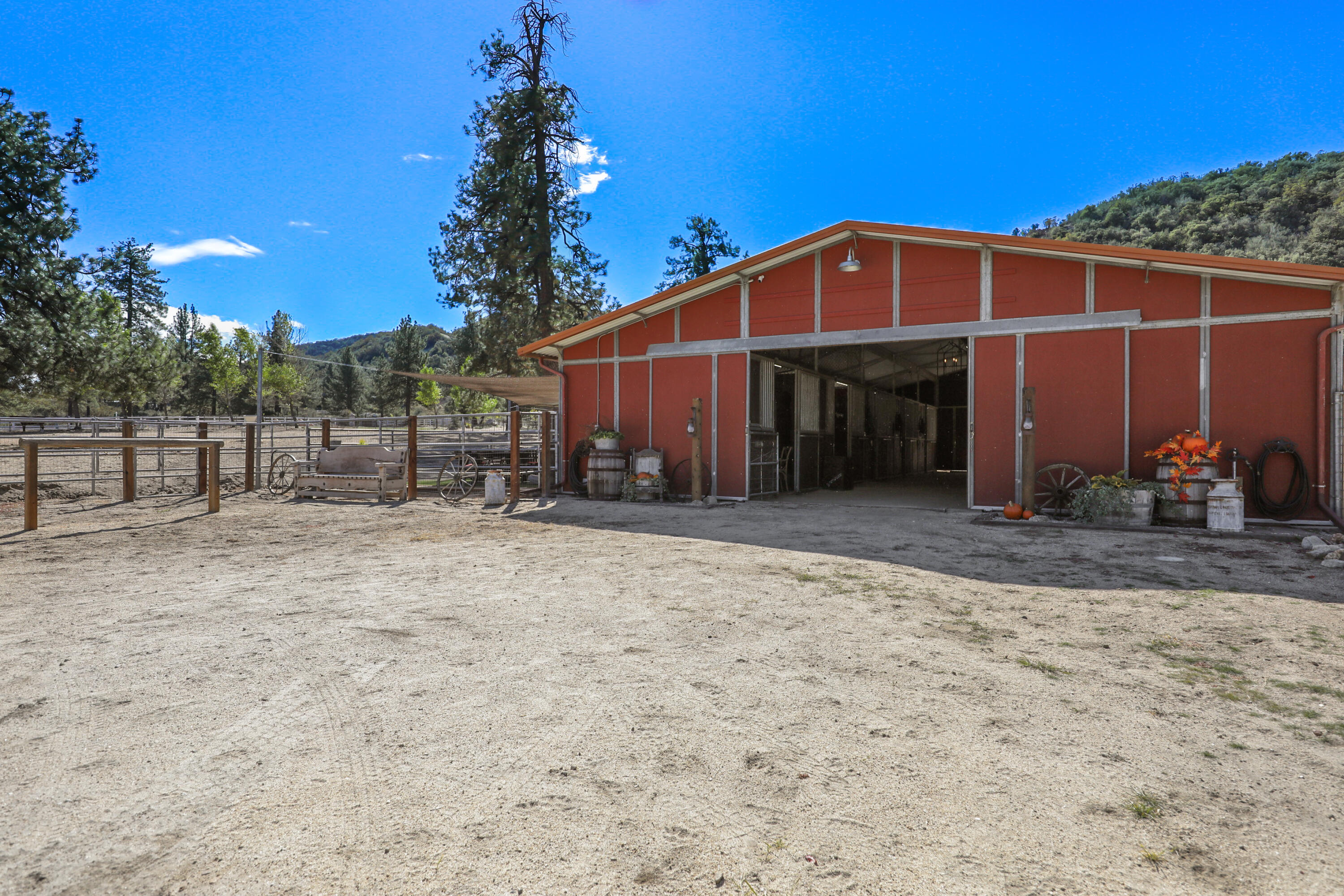 60195 Hop Patch Spring Road Mountain Center, CA 92561 - Photo 35 of 50 a view of a house with a backyard
