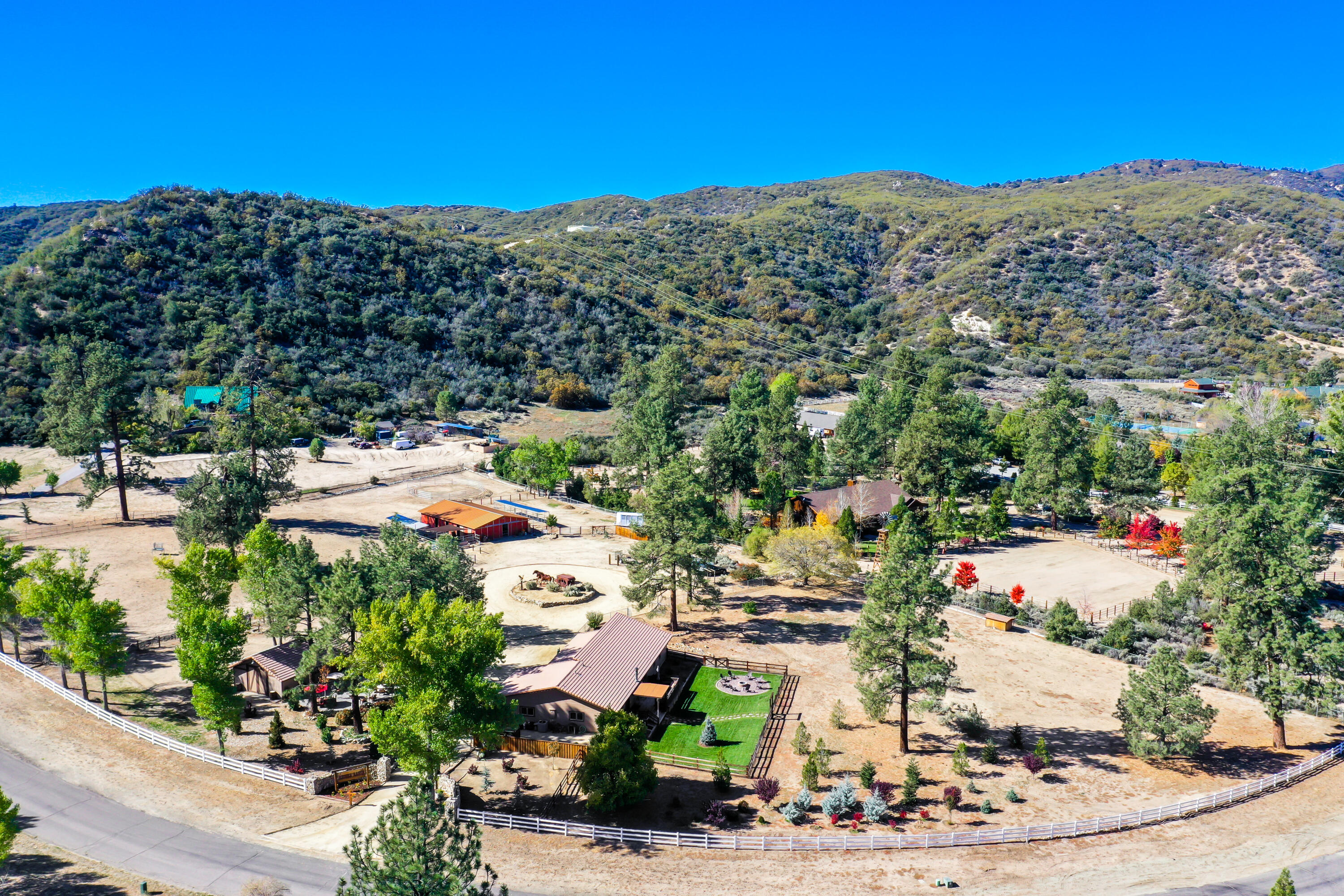 60195 Hop Patch Spring Road Mountain Center, CA 92561 - Photo 45 of 50 a view of a terrace with a garden and mountain view