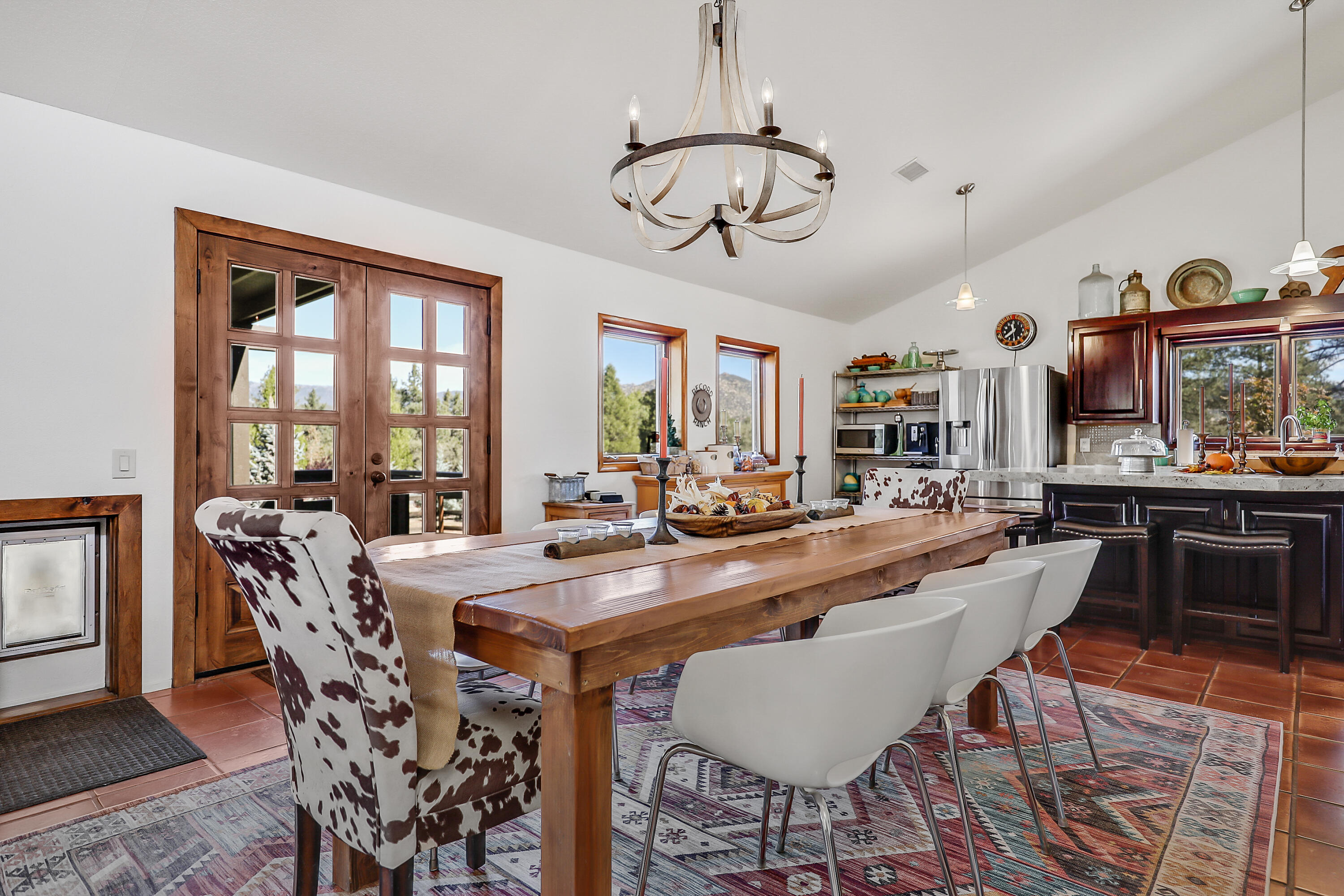 60195 Hop Patch Spring Road Mountain Center, CA 92561 - Photo 10 of 50 a view of a dining room with furniture window and outside view
