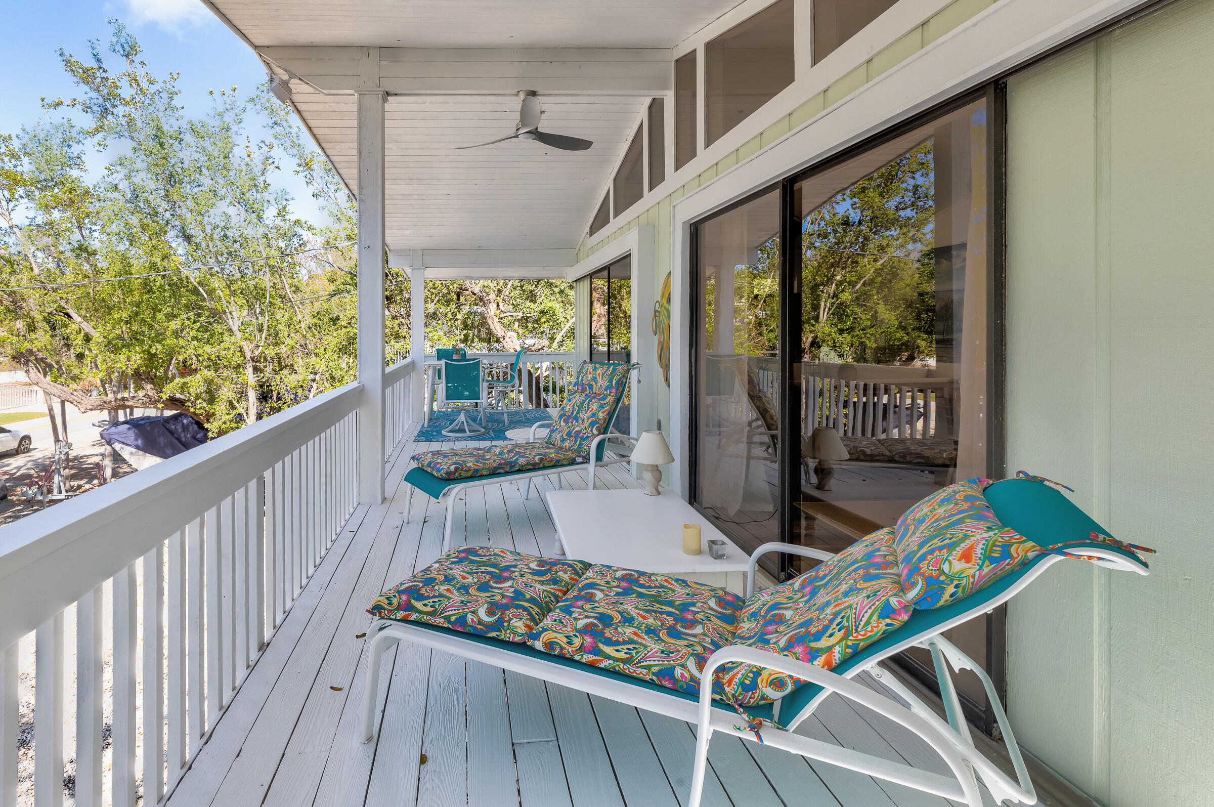 15 Sunset Road Key Largo, FL 33037 - Photo 44 of 58 a view of balcony with furniture