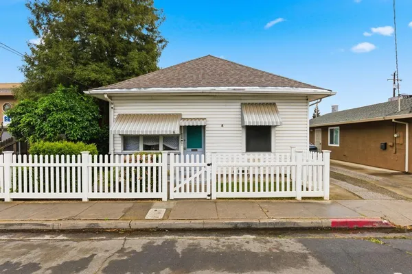 a front view of a house