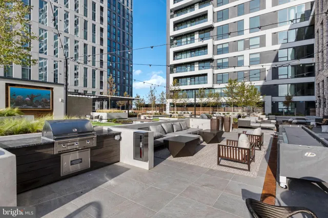 a view of a swimming pool with a lounge chairs