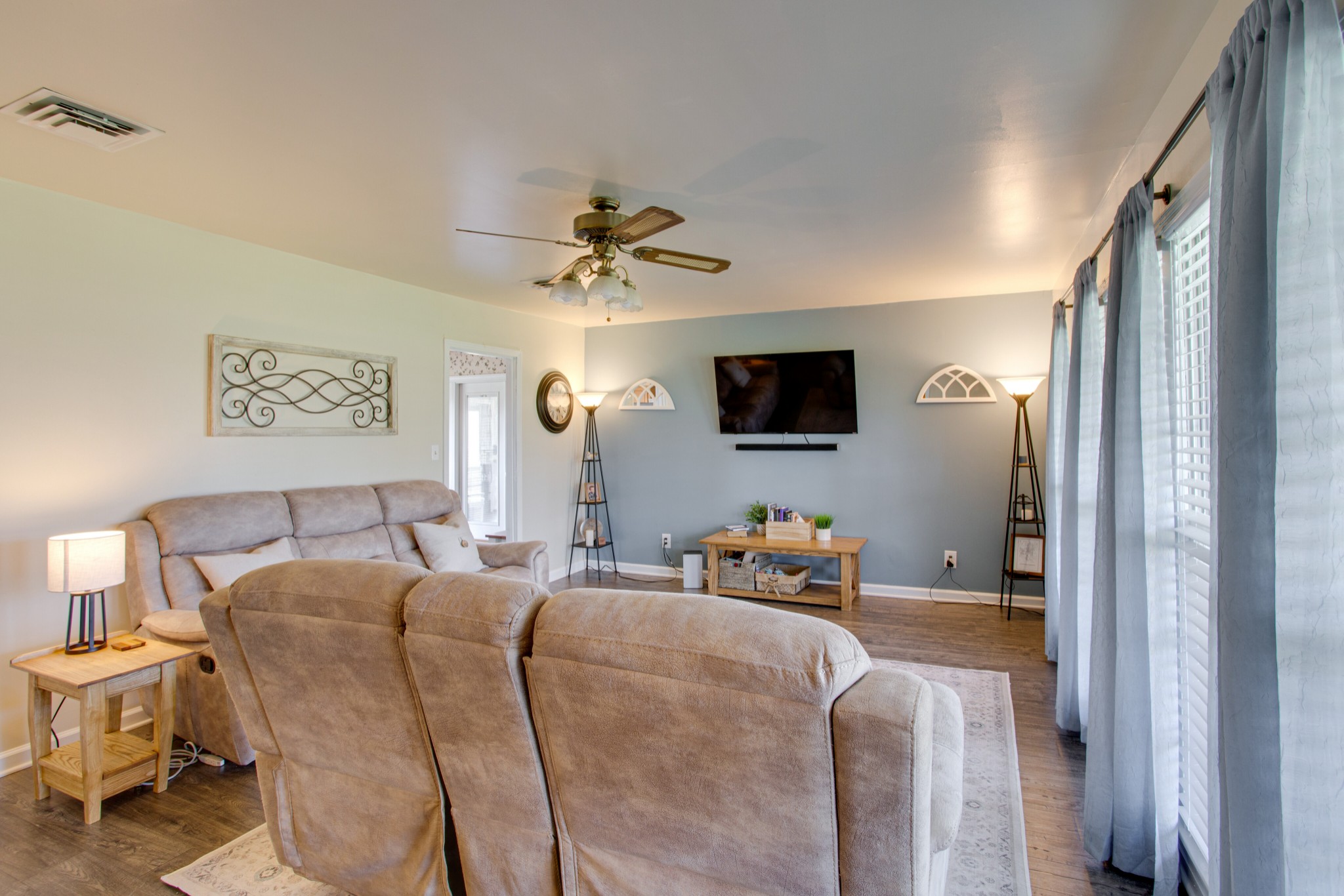 350 Flat Woods Road Lebanon, TN 37090 - Photo 6 of 33 a bedroom with furniture and a flat screen tv