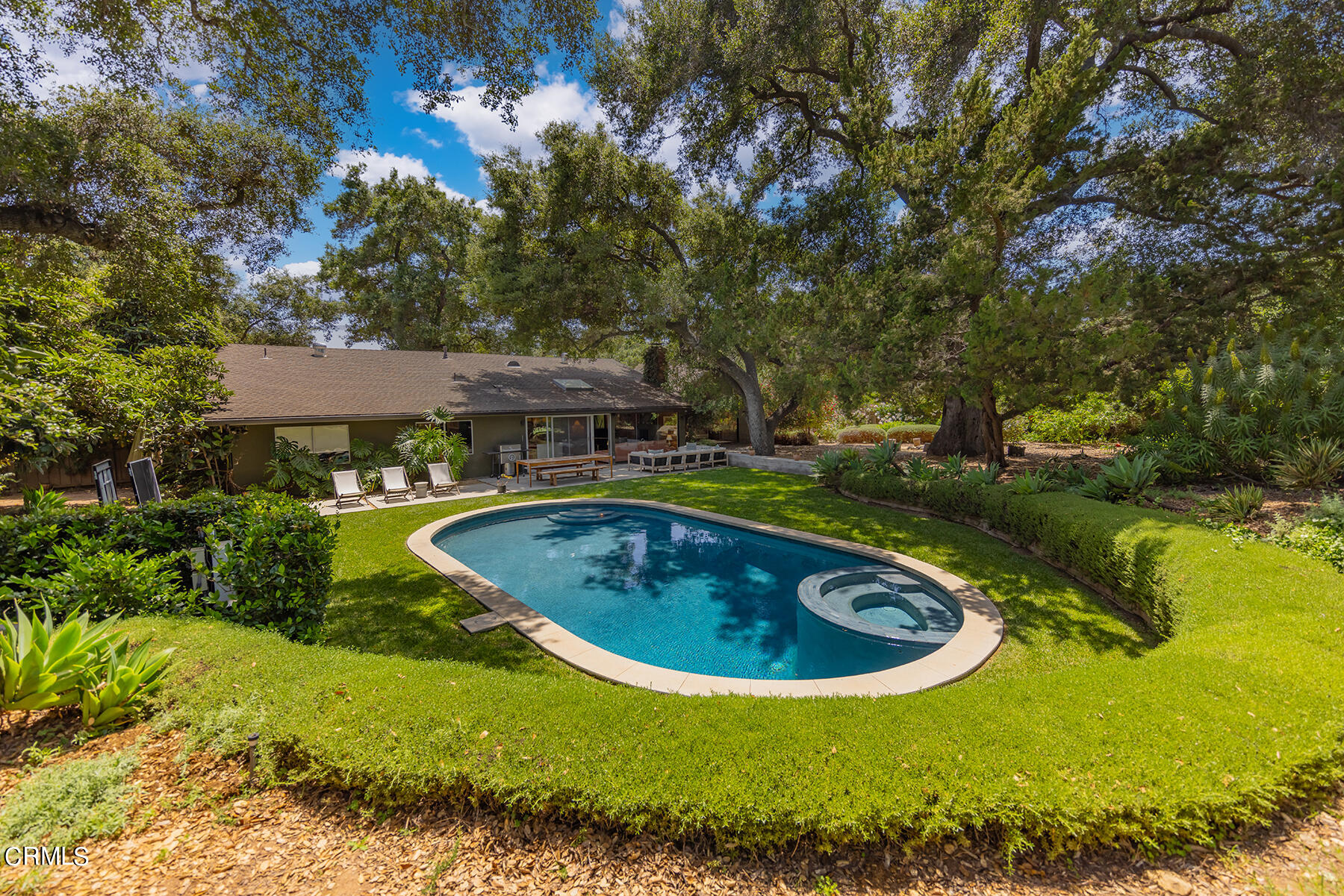 712 Cuyama Road Ojai, CA 93023 - Photo 2 of 50 a view of a swimming pool with a yard