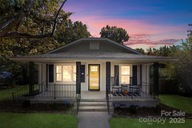 a view of a house with a porch