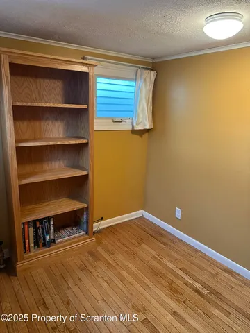 a view of a room with empty racks
