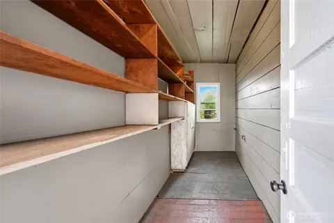 a view of storage and utility room