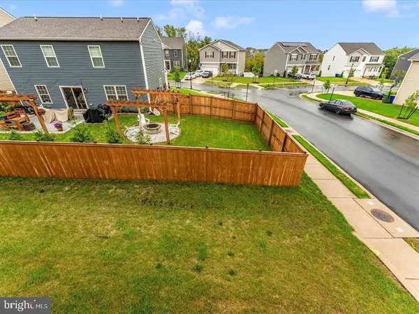a view of outdoor space with seating area
