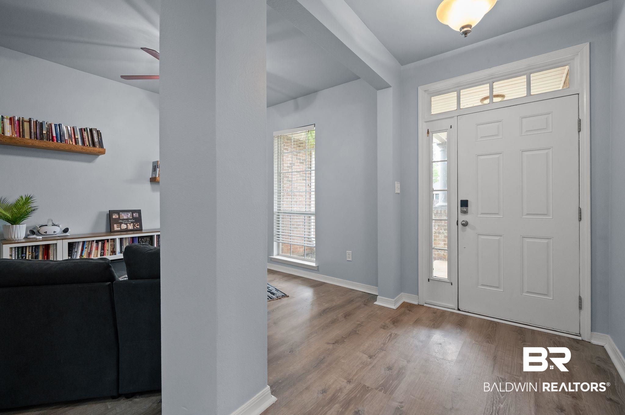 1287 Pembroke Way Foley, AL 36535 - Photo 5 of 39 Foyer entrance with wood finished floors and a ceiling fan
