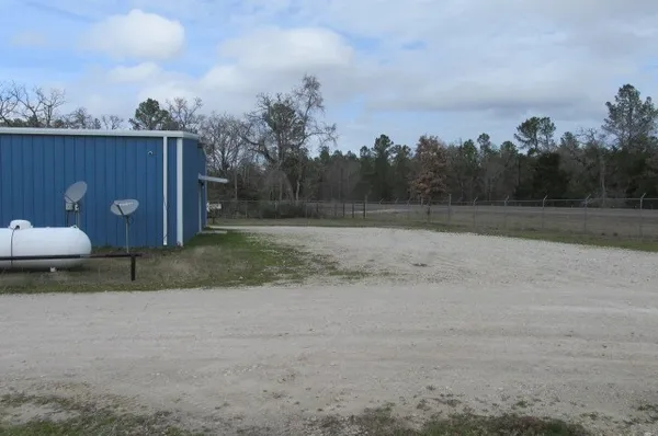 a view of a dry yard