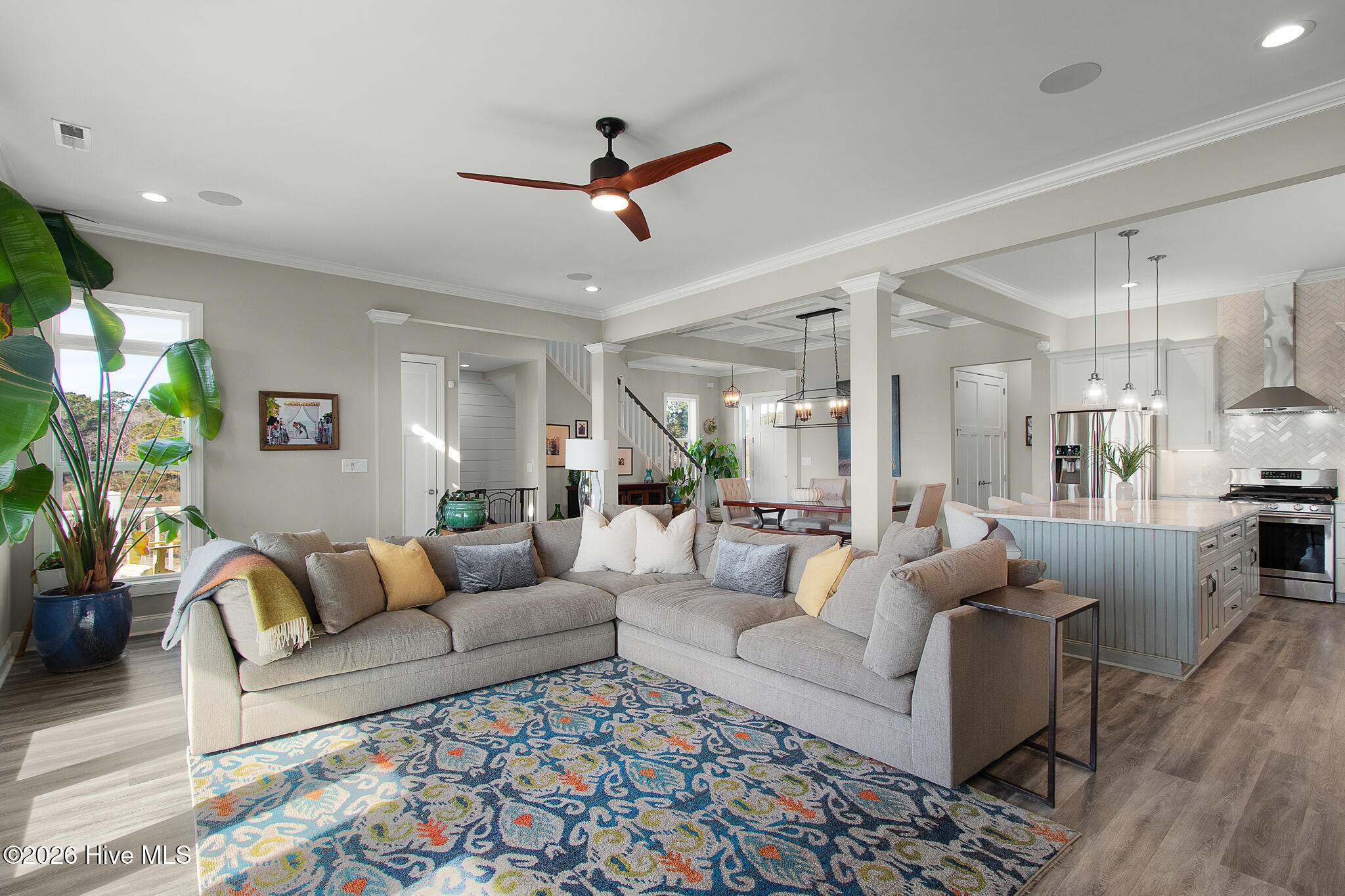 525 Sanders Creek Road Newport, NC 28570 - Photo 14 of 71 Living room with creek views