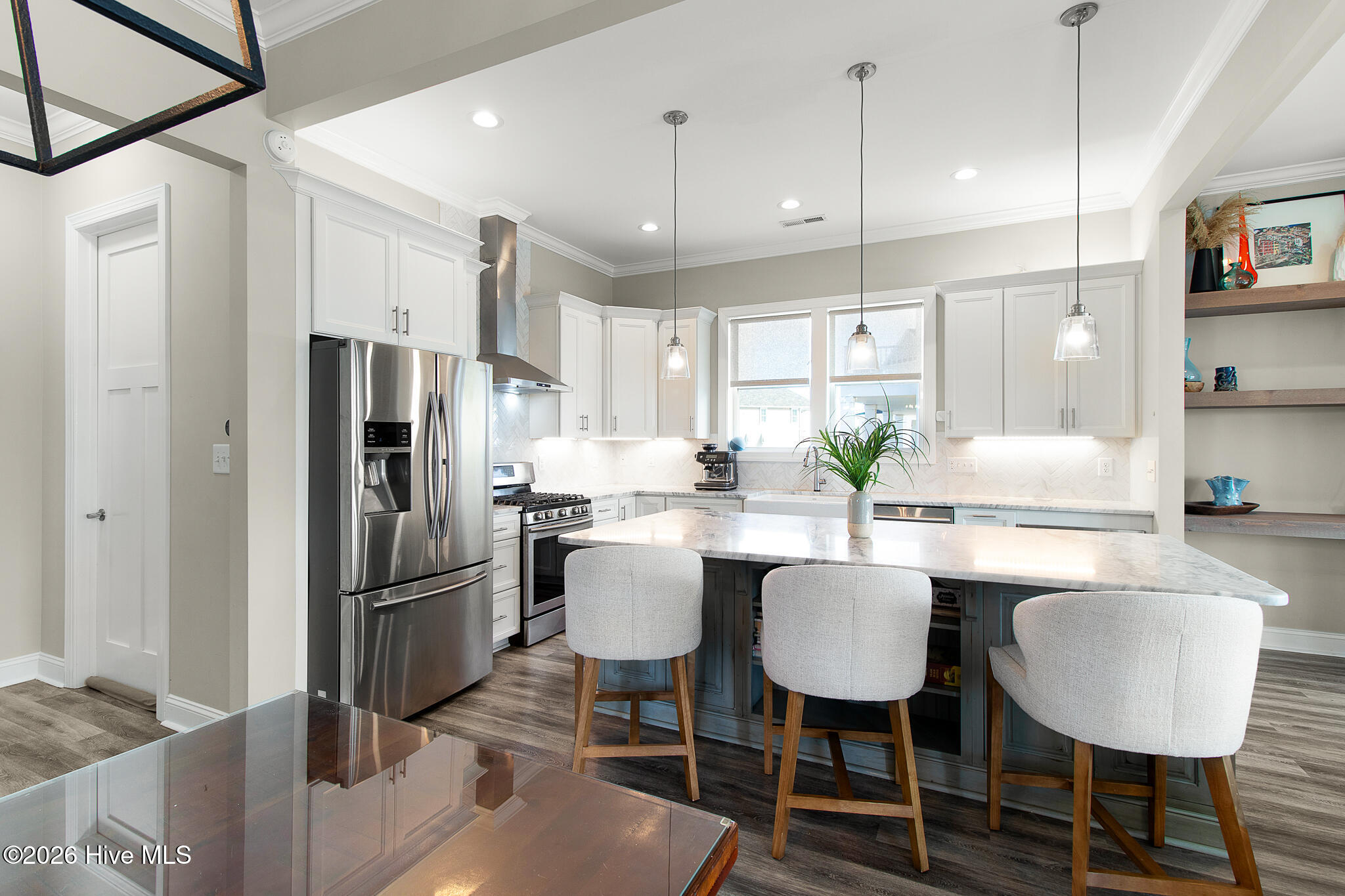 525 Sanders Creek Road Newport, NC 28570 - Photo 17 of 71 Kitchen with custom island