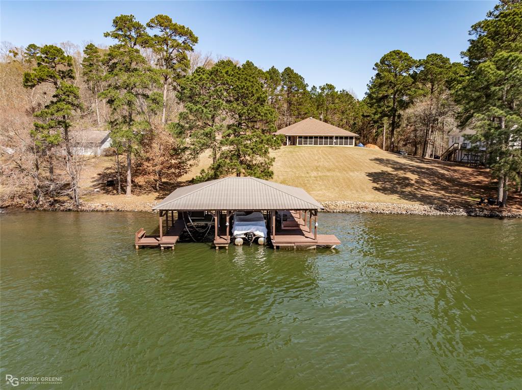 758 Featherston Road Homer, LA 71040 - Photo 31 of 32 Aerial looking toward boathouse and home