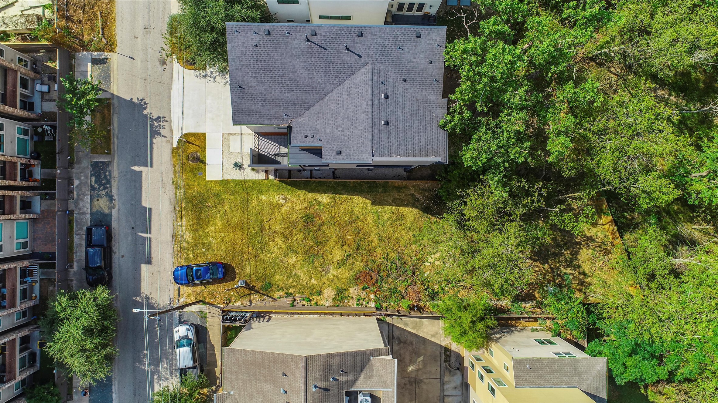 4510 Cornish Street Houston, TX 77007 - Photo 3 of 8 an aerial view of a house with a yard swimming pool and outdoor seating