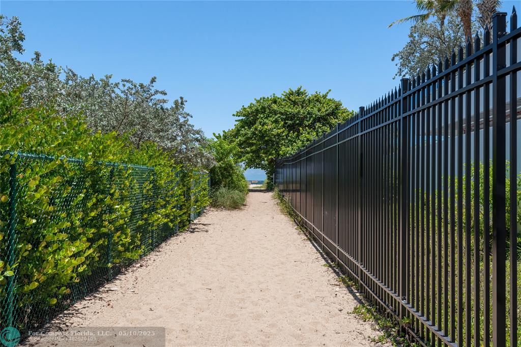 1900 South Ocean Drive, Unit 905 Fort Lauderdale, FL 33316 - Photo 21 of 41 Quiet pathway to the beach for your many beach trips to come.