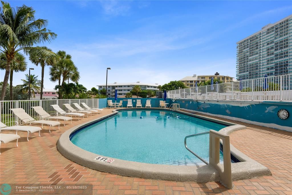 1900 South Ocean Drive, Unit 905 Fort Lauderdale, FL 33316 - Photo 28 of 41 Private, heated pool. Perfect for pool days or a swim after the beach.