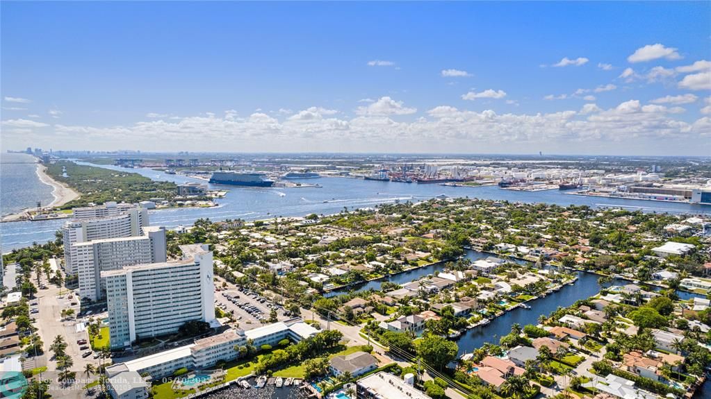 1900 South Ocean Drive, Unit 905 Fort Lauderdale, FL 33316 - Photo 36 of 41 Surrounded by water! Located across the street from the beach, this fully renovated unit offers unobstructed ocean views from the balcony, plus views of the port, cruise ships, and Lake Mayan.