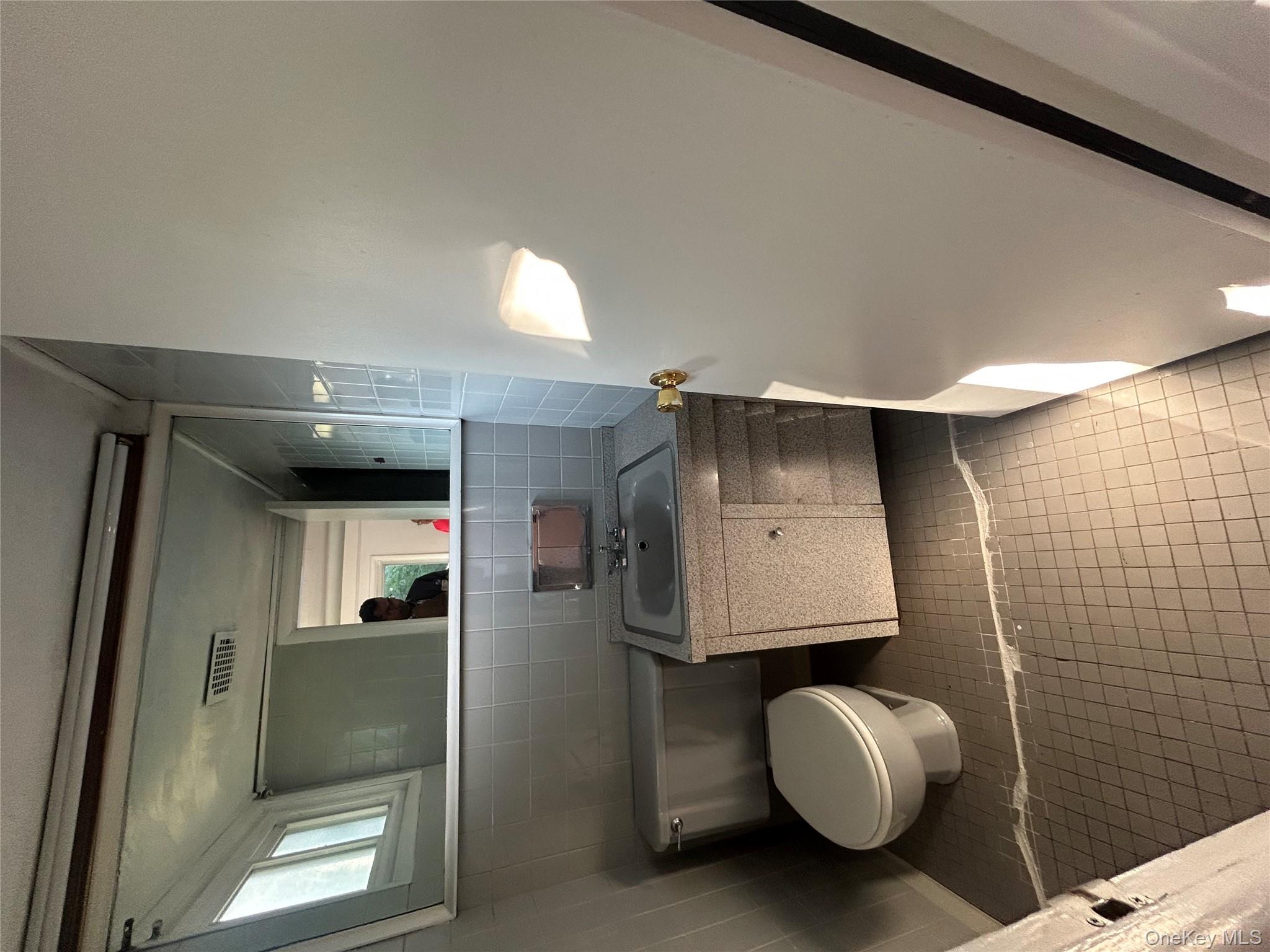 141 Sterling Avenue Yonkers, NY 10704 - Photo 18 of 23 a bathroom with a toilet a sink and mirror