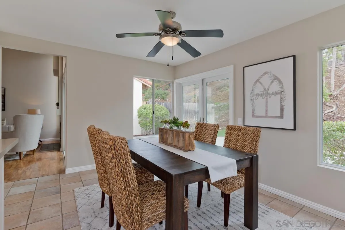 12515 Spindletop Road San Diego, CA 92129 - Photo 10 of 32 a view of a dining room with furniture and window